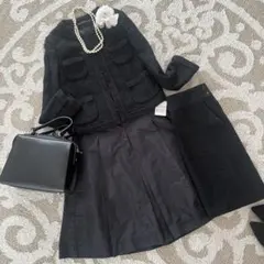 ☆大特価☆新品有グリーンレーベルリラクシングノーカラーツイードジャケットPLST