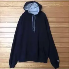 チャンピオン ブラック ワンポイントロゴ プルオーバー パーカー L