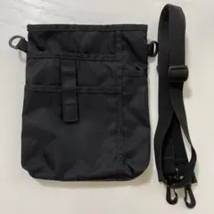 無印良品　ペン差し付き 撥水 ショルダーバッグ ブラック