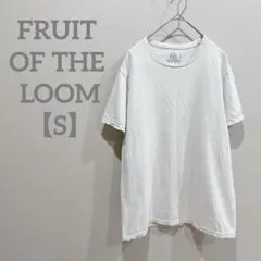 FRUIT OF THE LOOM 【S】穴あり★ホワイト 半袖Tシャツ