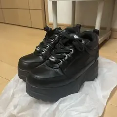 yosuke 厚底フラットスニーカー　厚底　地雷　量産　ブラック