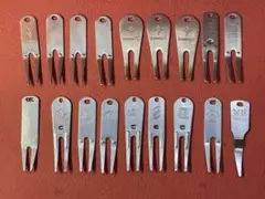 グリーンフォーク 19個セット 金属製　中古のサムネイル