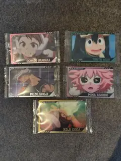 僕のヒーローアカデミア　ヒロアカ　ウエハース4(麗日蛙水芦戸口田障子)