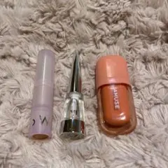 AMUUSE他リップグロスセット（オレンジ・ピンク・透明）