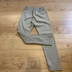 branshe リブ編みスパッツ 130サイズ グレー