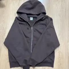 STUSSY NIKE ブラウン パーカー S 値下げしました