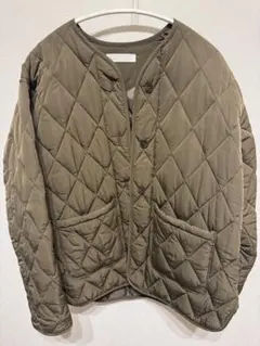 美品♡ブランベール 中綿キルティングシャツジャケット 比翼 ナイロン 
