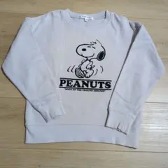 GLOBAL WORK PEANUTS スヌーピー トレーナー 130cmのサムネイル