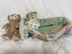더피 앤 프렌즈 하이드 앤 시크 티슈 박스 커버 플러시 토이 배지
