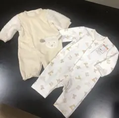新生児　カバーオール　ロンパース　2枚セット