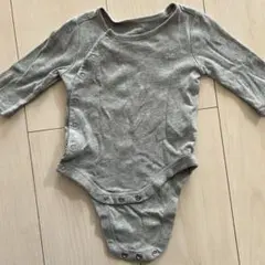 babygap グレー長袖ロンパース ブラナンベア　0-3month