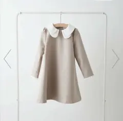 riziere ダブルカラーセレモニーワンピース　ベージュ　110