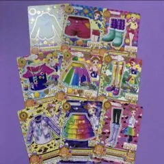 アイカツカードセット / 虹色ユニークTシャツ / フルーツパーカー