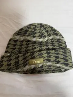 Dime チェック柄 ニット帽 ビーニー Dime DIME ダイム ビーニー Check D Logo Beanie ニットキャップ