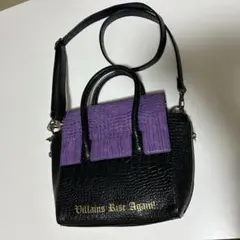 【ディズニー】マレフィセント　ショルダーバッグ 黒紫