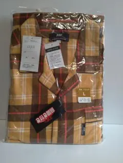 【チェック柄パジャマ Lサイズ 綿100%上下】