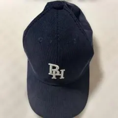 ネイビー コーデュロイ ベースボールキャップ