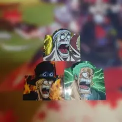 ワンピース グリップステッカー 3枚セット エネル サボ ゾロ