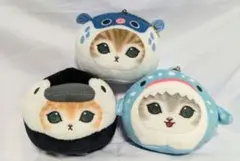 mofusand モフサンド 海の生き物にゃん おかおマスコット　3点セット