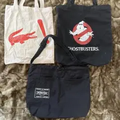 激安3点セット　ラコステ ゴーストバスターズ ポーター トートバッグ