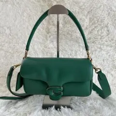 未使用品coachコーチピロータビーショルダーバッグ　グリーン26