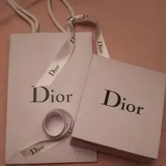 美品リボン付★クリスチャン・ディオール袋★ChristianDiorショップ袋