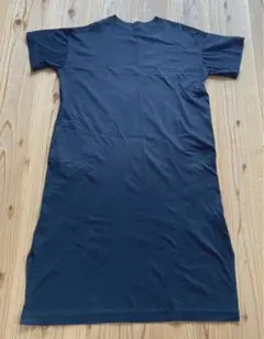 UNIQLO ユニクロ　マーセライズコットン　Tシャツワンピースブラック　S