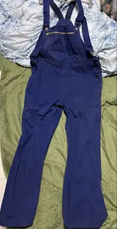 オーバーオール 青 紺色