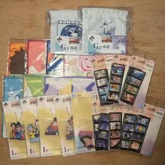 ワンピース　一番くじ　下位賞　まとめ売り　巾着　ステッカー　キーホルダー　タオル