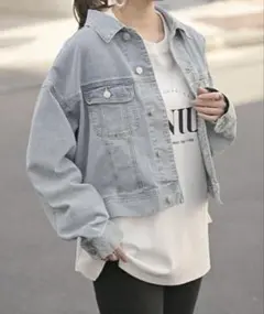 Gジャン ショート丈 デニム レディース ジャケット デニムジャケット