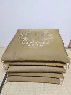 良質 座布団 5枚セット 金襴 花柄 和室 来客用 法事 仏事 和風 - メルカリ