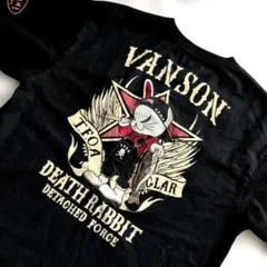 VANSON T.F.O.A デスラビット コラボ 半袖 Tシャツ 黒 LLのサムネイル