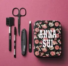 スウィート　付録　ANNA SUI フラワー缶ケース& 眉毛グルーミング