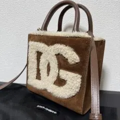 【美品】DOLCE&GABBANA 2WAY ショルダーバッグ スエードのサムネイル