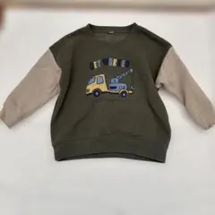 size95裏起毛トレーナー クレーン車