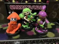 限定amiibo3点+インクリング グリーンガール パープルボーイ オレンジ