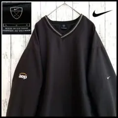 オールドナイキ★ナイロンプルオーバー XL 企業ロゴ 刺繍 ナイキゴルフ