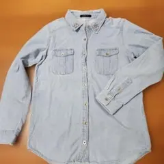 INGNI ビジュー付きデニムシャツ 長袖