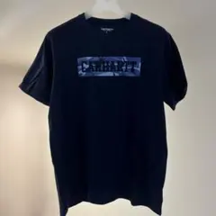 Carhartt ネイビー 迷彩BOXロゴTシャツ Lのサムネイル