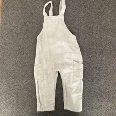 ZARA グレー 肩ひも付きパンツ 12-18ヶ月