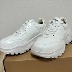 ANEDOQUINE ホワイト 厚底スニーカー