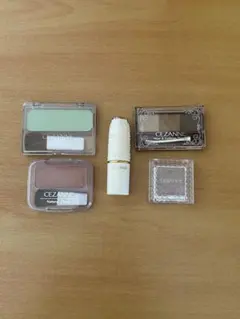 CEZANNE メイクアップセット アイシャドウ・リップ・チーク　5点色々セット
