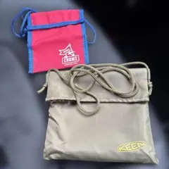 CHUMS GO OUT ミニサコッシュ KEEN サコッシュ 2点セット
