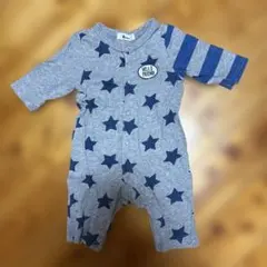 bebe baby ロンパース スター柄 グレー 60cm