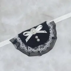 スタイ　リボン　レース　ブラック　フリル　ぬいぐるみ　ぬい　ぬい服