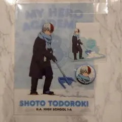 僕のヒーローアカデミア 轟焦凍 クリアファイル 缶バッジ 雪かき