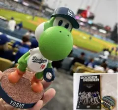 2個セット ドジャース 山本由伸 マリオ ヨッシー コラボ ボブルヘッド MLB ヨッシー x 山本由伸 ドジャース スーパーマリオ ボブルヘッド