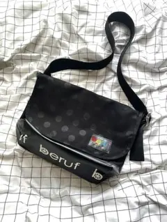 beruf ショルダーバッグ ブラック ドット柄