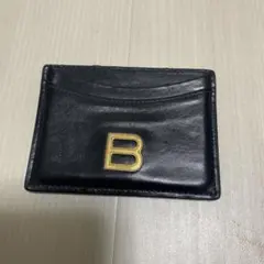 BALENCIAGA ブラックレザー カードケース