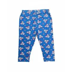 リボン＆ハート柄 カプリパンツ原宿ワークウェア アスレジャー XSサイズ